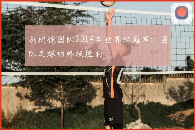 剖析德国队2014年世界杯冠军：团队足球的终极胜利